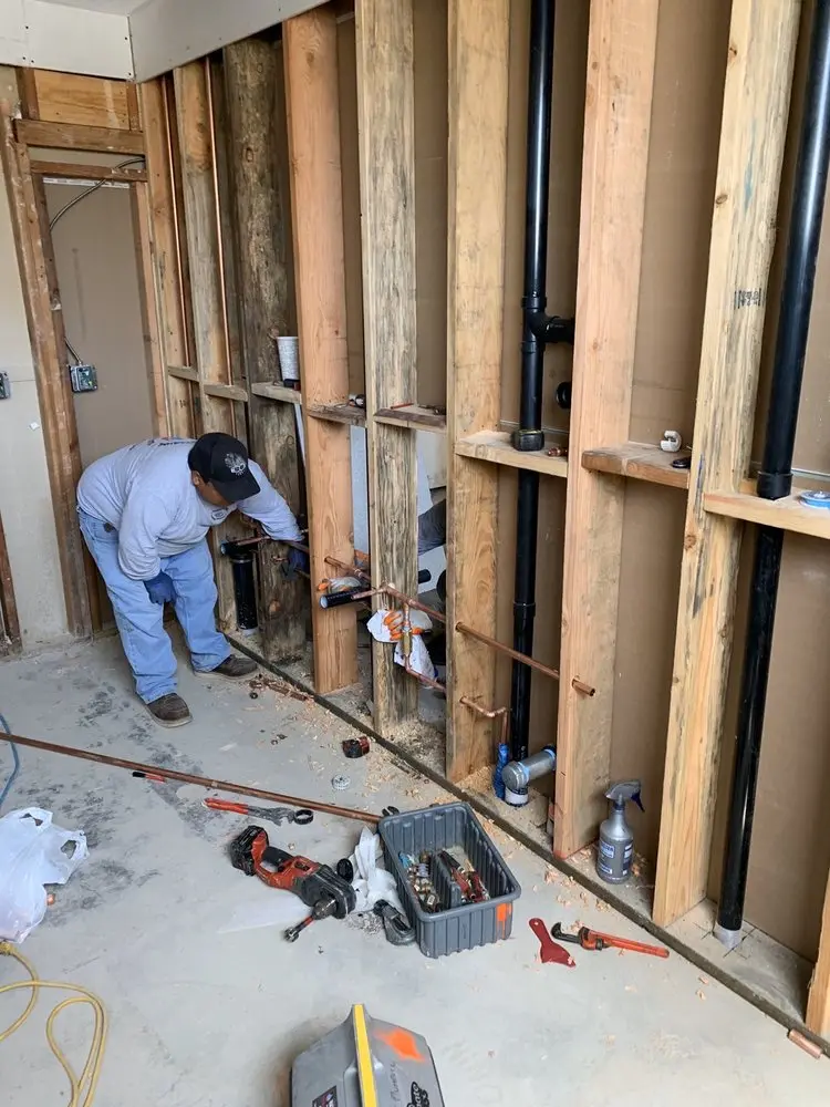 Commercial rough-in plumbing for Water Heater Replacement in Wellesley Farms